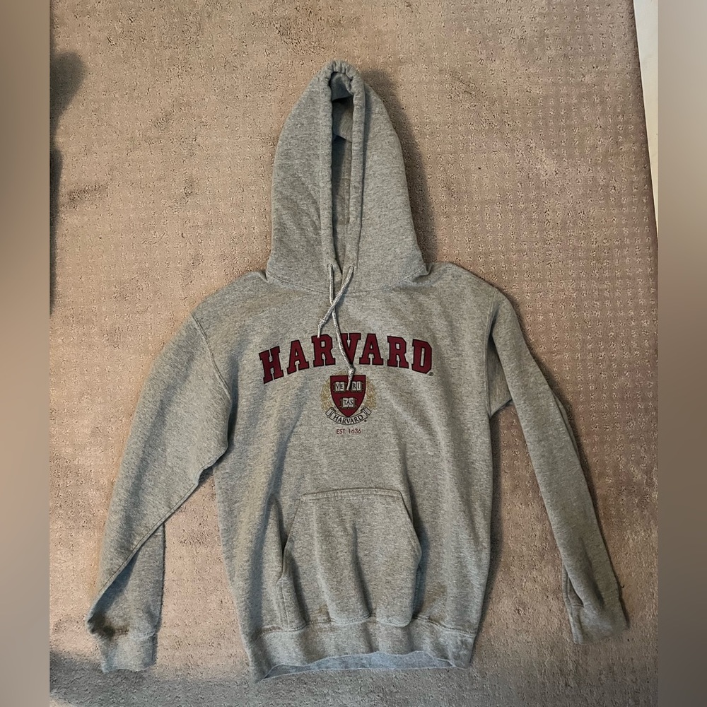 Gray harvard sweatshirt, size small